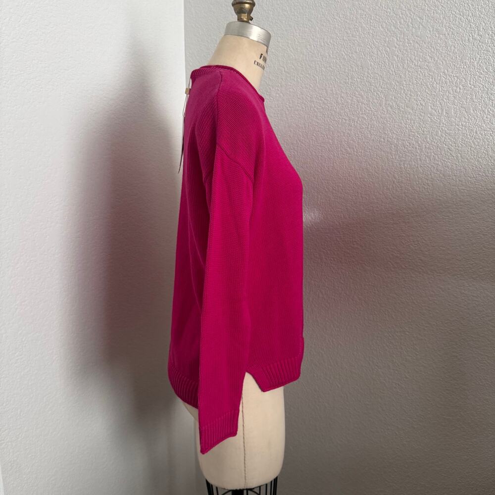 Lilly Pulitzer Crewneck Sweater Magenta Hot Pink Size S NWT Knit Pullover - Picture 2 of 11